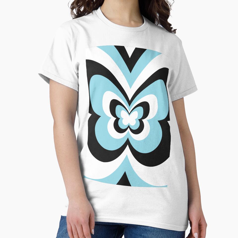 Arctic Blue Butterfly Aesthetic by LinDraws T-Shirts, Hoodie, Sweatshirt | BlankRebels.com (Image 2)