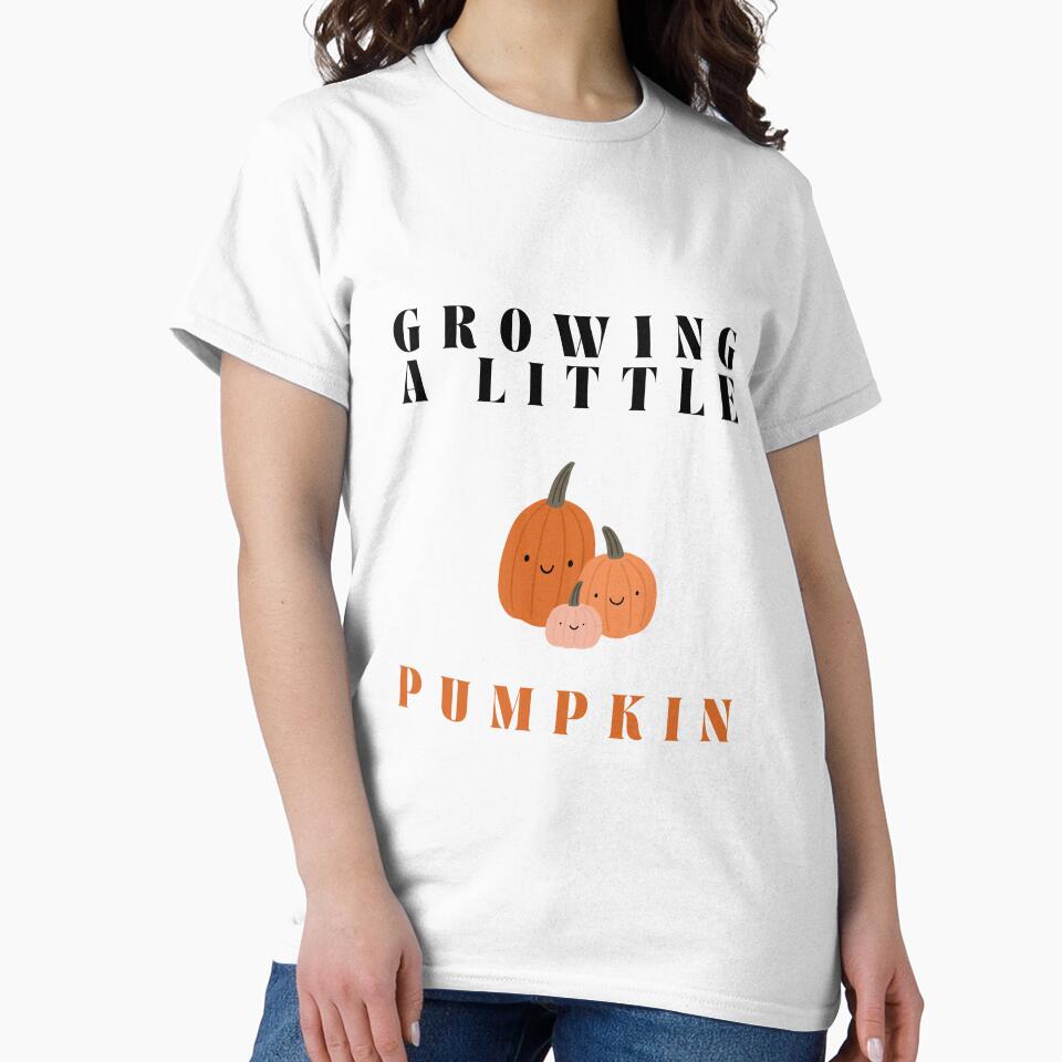 pregnancy announcement  growing little a pumpkin by ZArtful-Attire T-Shirts, Hoodie, Sweatshirt | BlankRebels.com (Image 2)