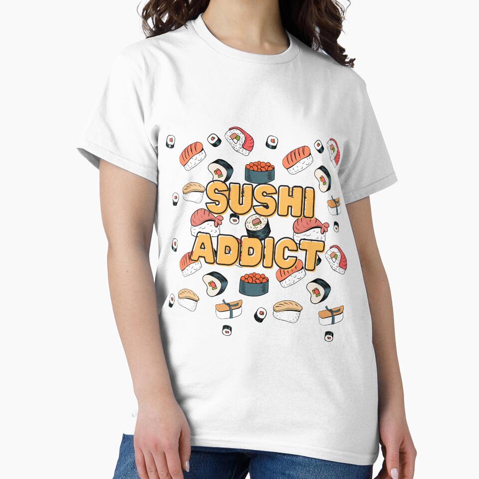 Sushi Addict by Levet T-Shirts, Hoodie, Sweatshirt | BlankRebels.com (Image 2)