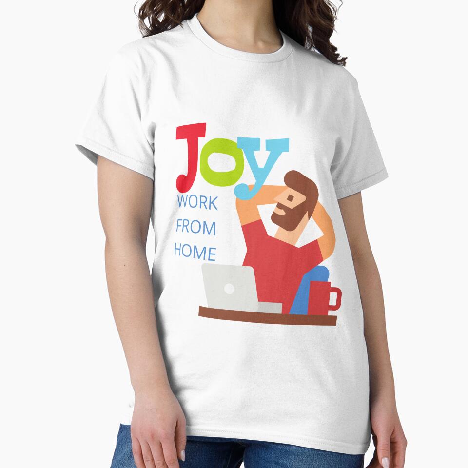 JOY WORK FROM HOME by OMdesign10 T-Shirts, Hoodie, Sweatshirt | BlankRebels.com (Image 2)