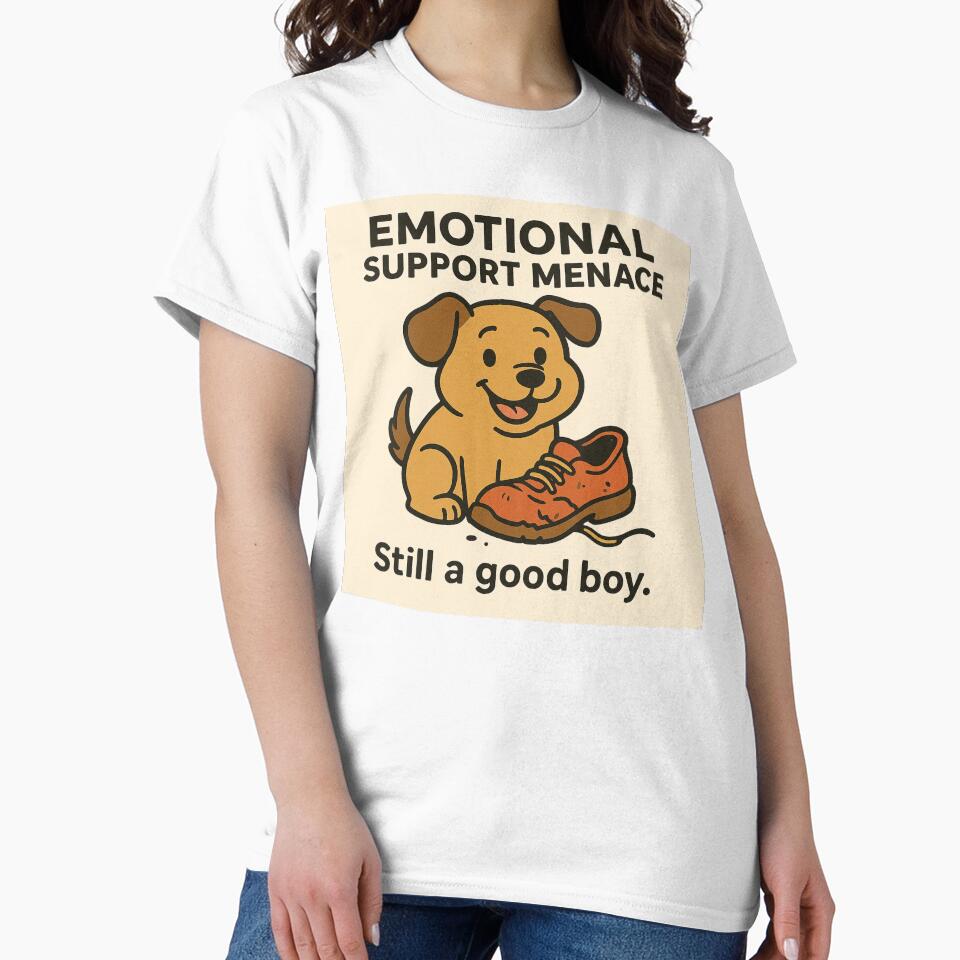 Emotional support menace by Blackcanvas444 T-Shirts, Hoodie, Sweatshirt | BlankRebels.com (Image 2)