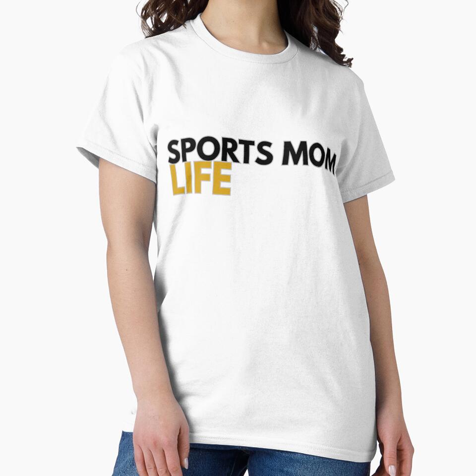Sports Mom Life Shirt — Funny Gift for Soccer Baseball Football Moms by PlayTrackCo