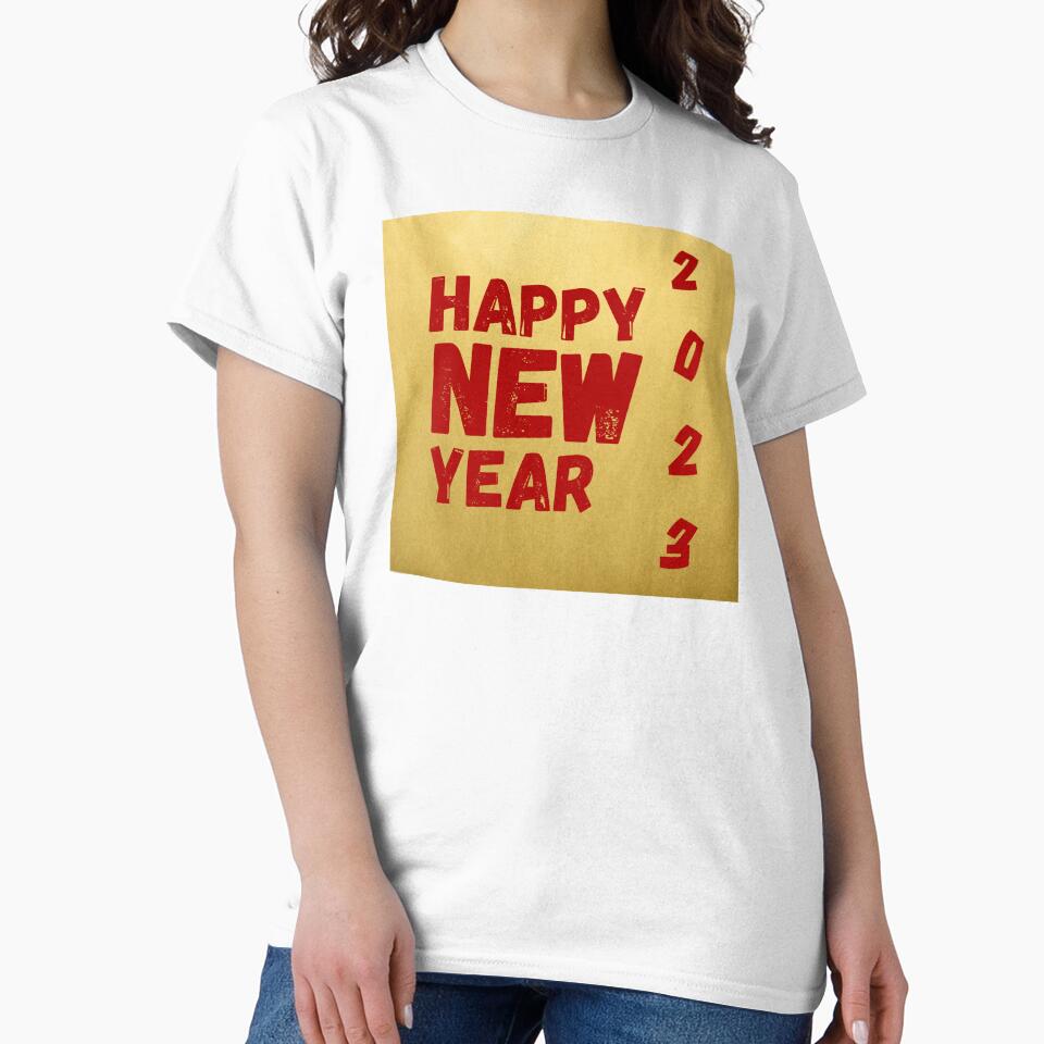 HAPPY NEW YEAR 2023 - GOLD AESTHETIC POSTER by Lu7u T-Shirts, Hoodie, Sweatshirt | BlankRebels.com (Image 2)