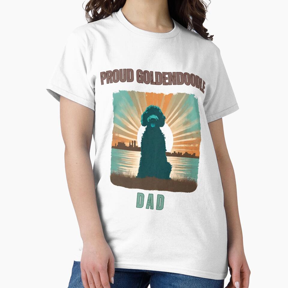 Proud Goldendoodle Dad Vintage Sunset by Fredster1966 T-Shirts, Hoodie, Sweatshirt | BlankRebels.com (Image 2)