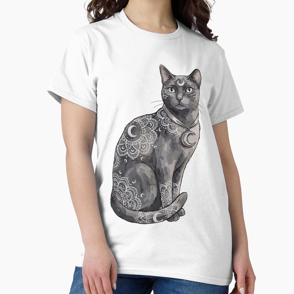 Gothic Aesthetic: Midnight Cat Enchantress by bapupa T-Shirts, Hoodie, Sweatshirt | BlankRebels.com (Image 2)