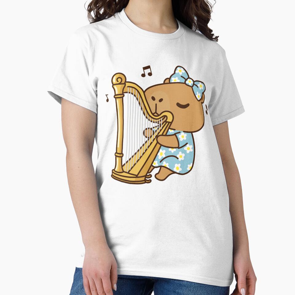 Capybara play Harp by holywarter T-Shirts, Hoodie, Sweatshirt | BlankRebels.com (Image 2)