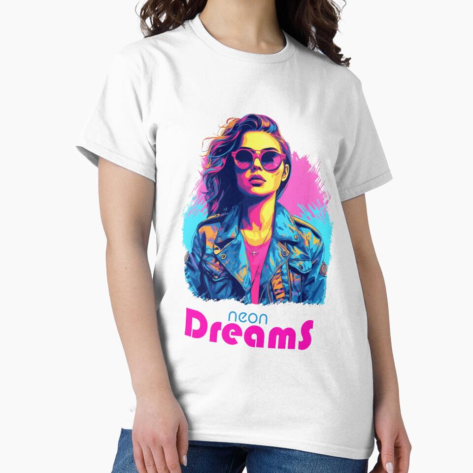 Neon Dreams - Gunnar - Neon Cyberpunk Girl by AntibodyDP7 T-Shirts, Hoodie, Sweatshirt | BlankRebels.com (Image 2)