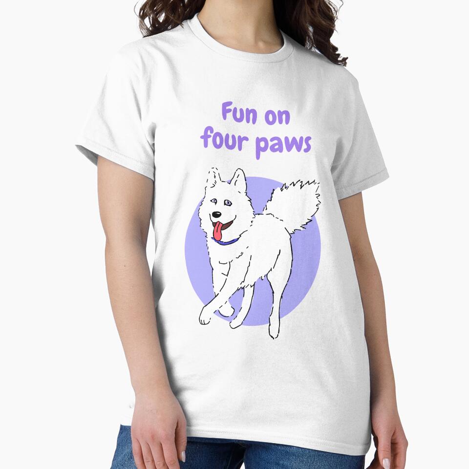 Fun on Four Paws | Playful Dog Lover T-Shirt & Gifts by Odd shloox Hoodie, Sweatshirt | BlankRebels.com (Image 2)