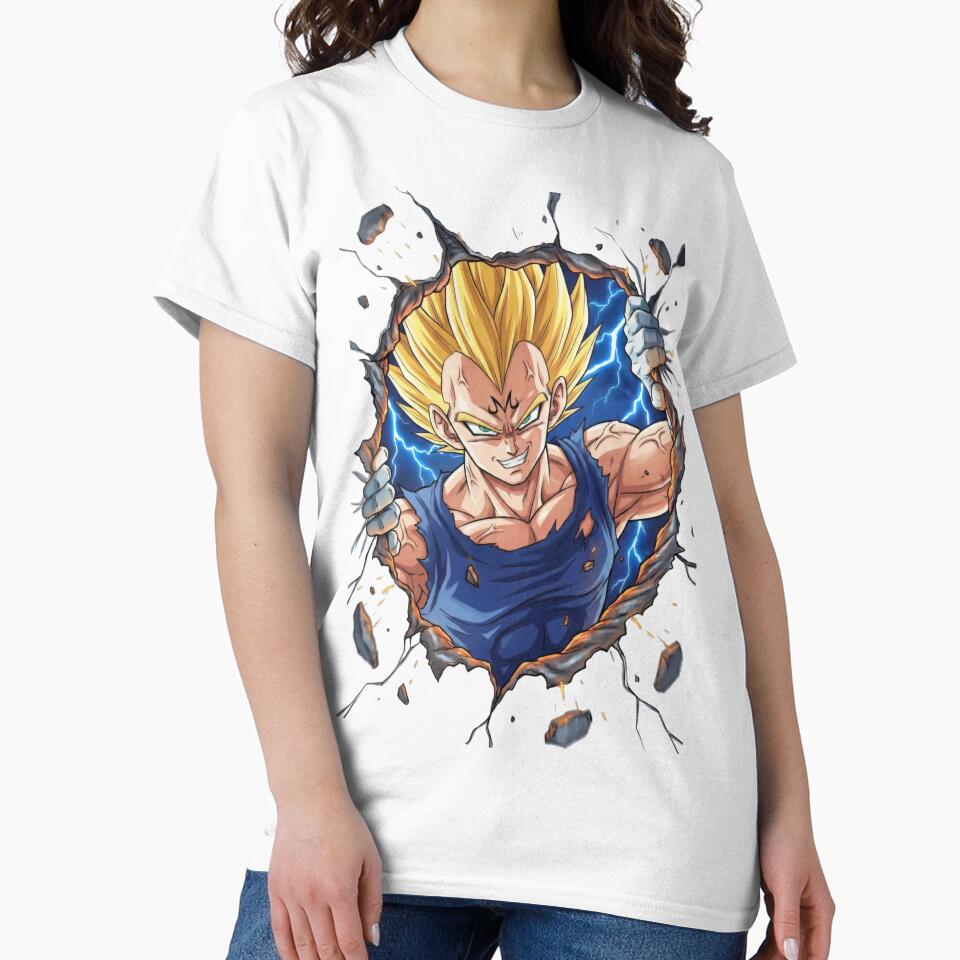 Unleashed Anime Warrior Breaking Through Energy W by Artistic canvas store