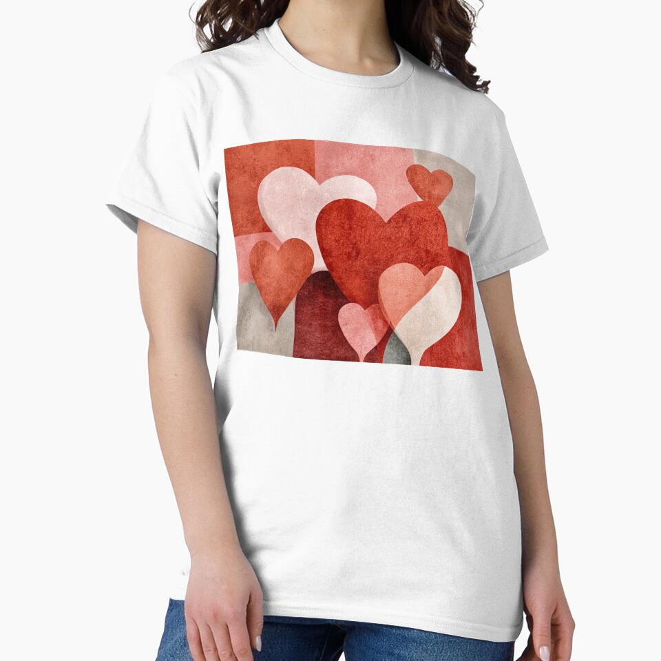 Valentine Soft Geometry by daila70 T-Shirts, Hoodie, Sweatshirt | BlankRebels.com (Image 2)