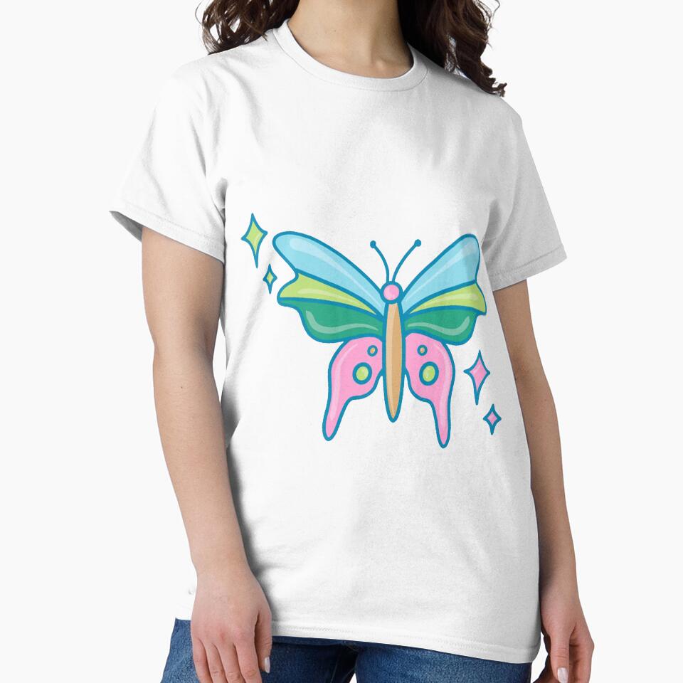 Y2K Butterfly by danielelsaney T-Shirts, Hoodie, Sweatshirt | BlankRebels.com (Image 2)