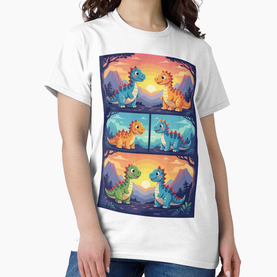 Cute Dinosaurs by ArtQueen777 T-Shirts, Hoodie, Sweatshirt | BlankRebels.com (Image 2)
