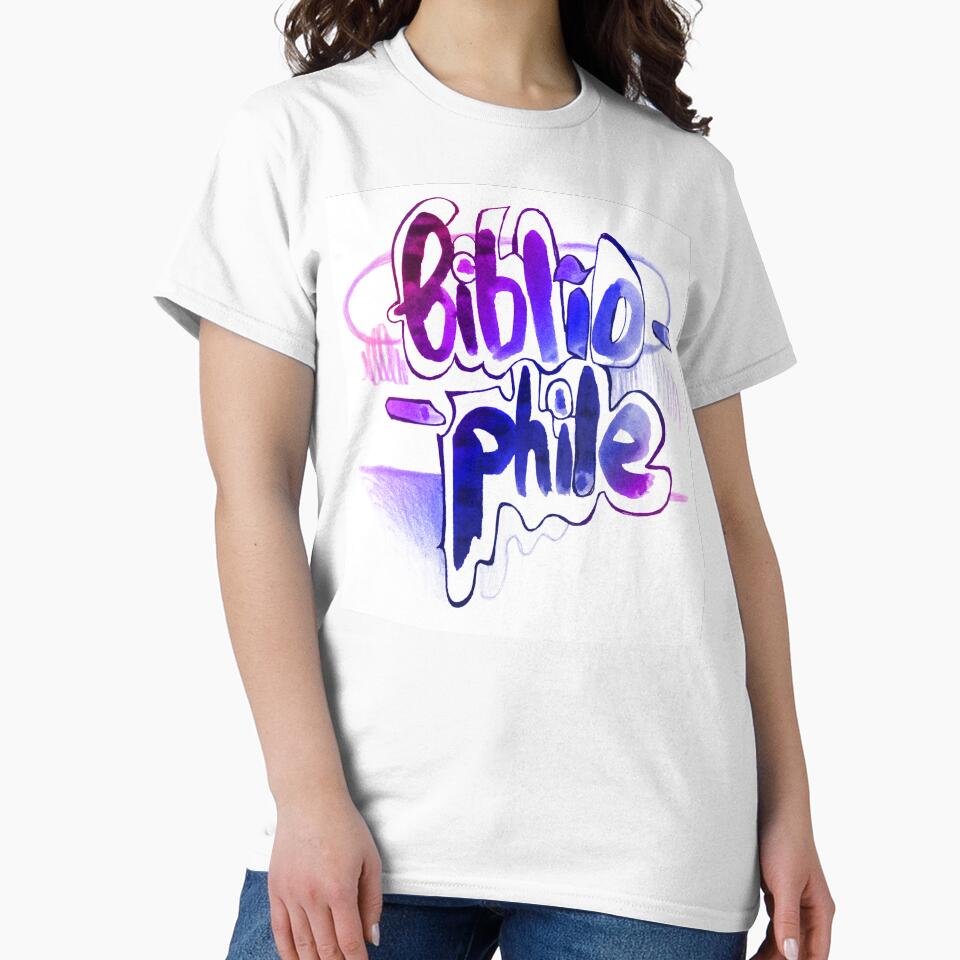 Bibliophile Lettering Bibliophile Hand Lettering T-Shirts, Hoodie, Sweatshirt