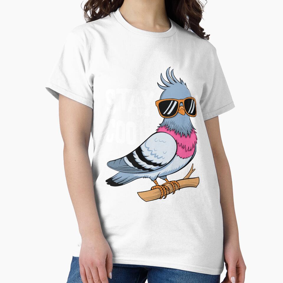 Stay Coo! Cute Pigeon Pun by PMCreative