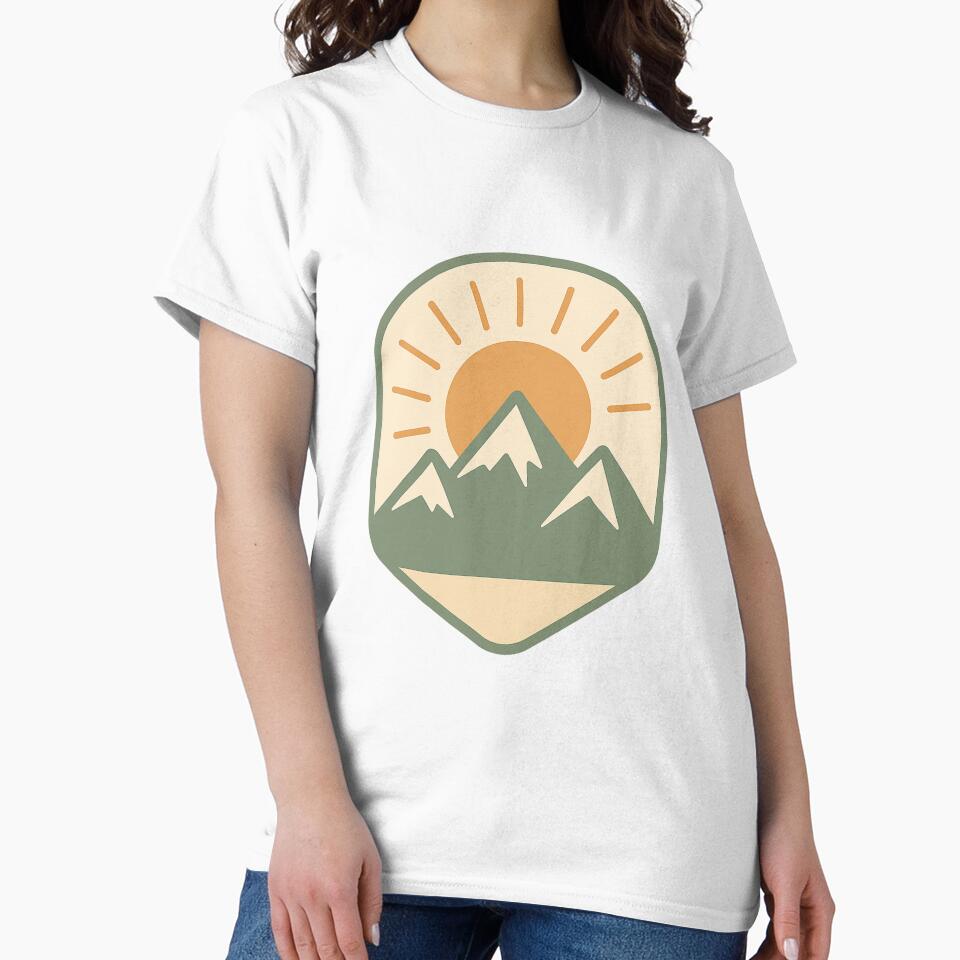 Minimal Mountain Badge by Napini T-Shirts, Hoodie, Sweatshirt | BlankRebels.com (Image 2)