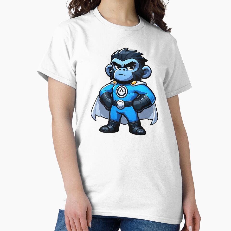 Superhero Gorilla Blue Costume Cape T-Shirts, Hoodie, Sweatshirt
