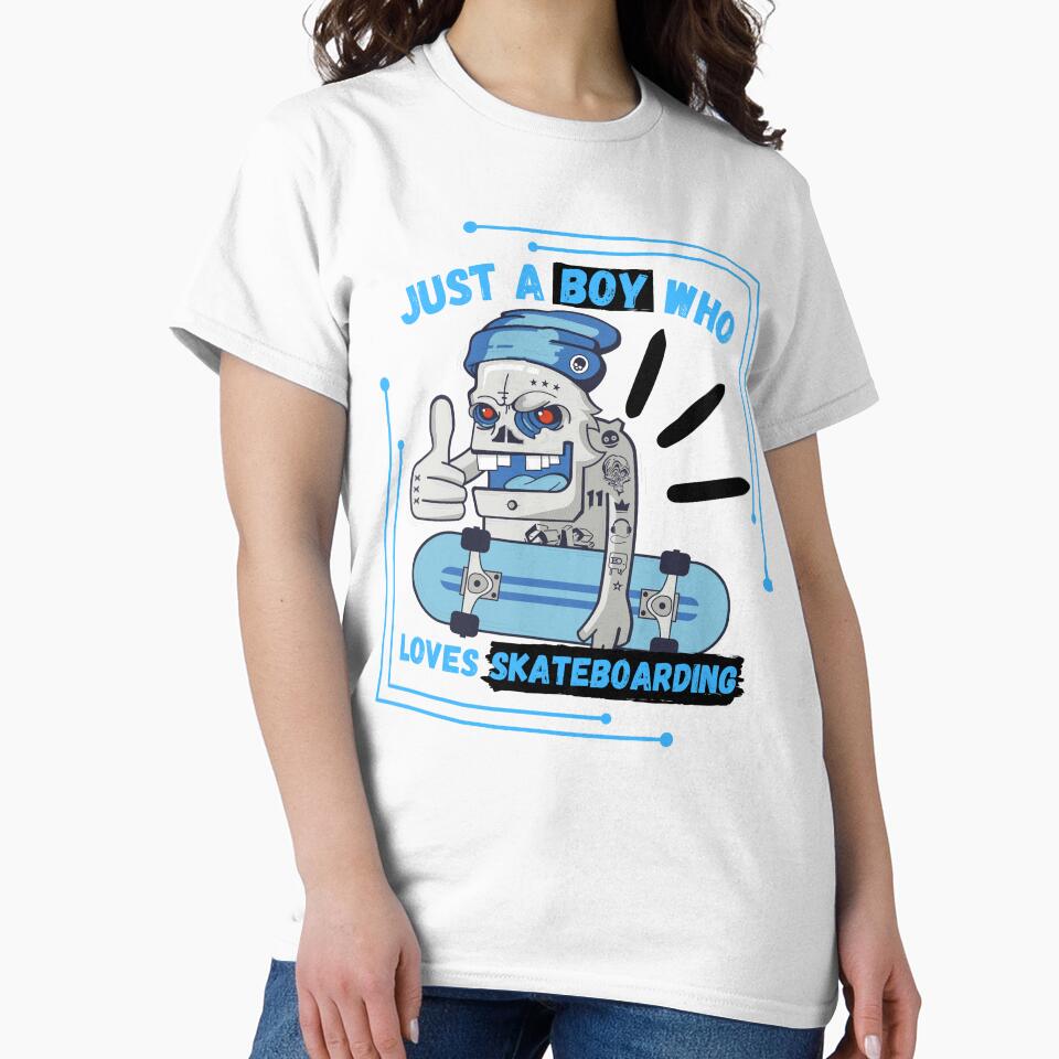 Just a Boy Who Loves skateboard by Mirosou T-Shirts, Hoodie, Sweatshirt | BlankRebels.com (Image 2)