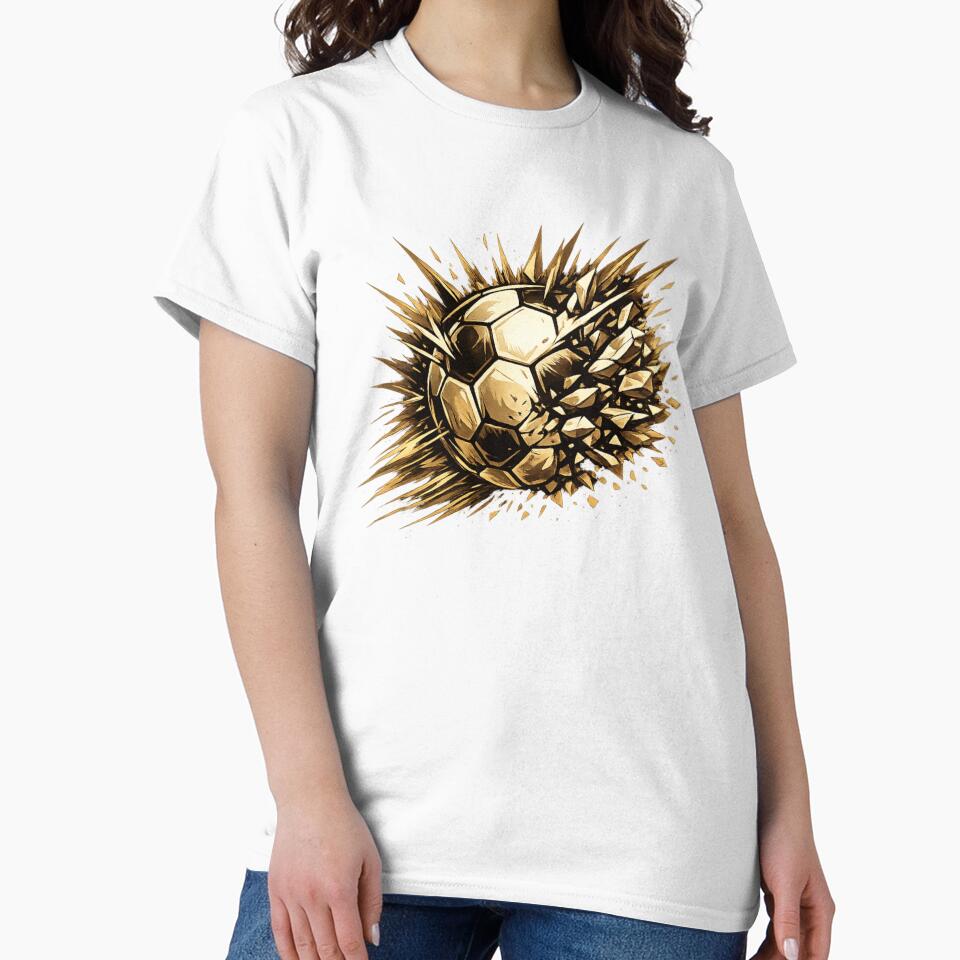 Exploding Soccer Ball Graphic – Street Football Burst Design by JonelCrafts