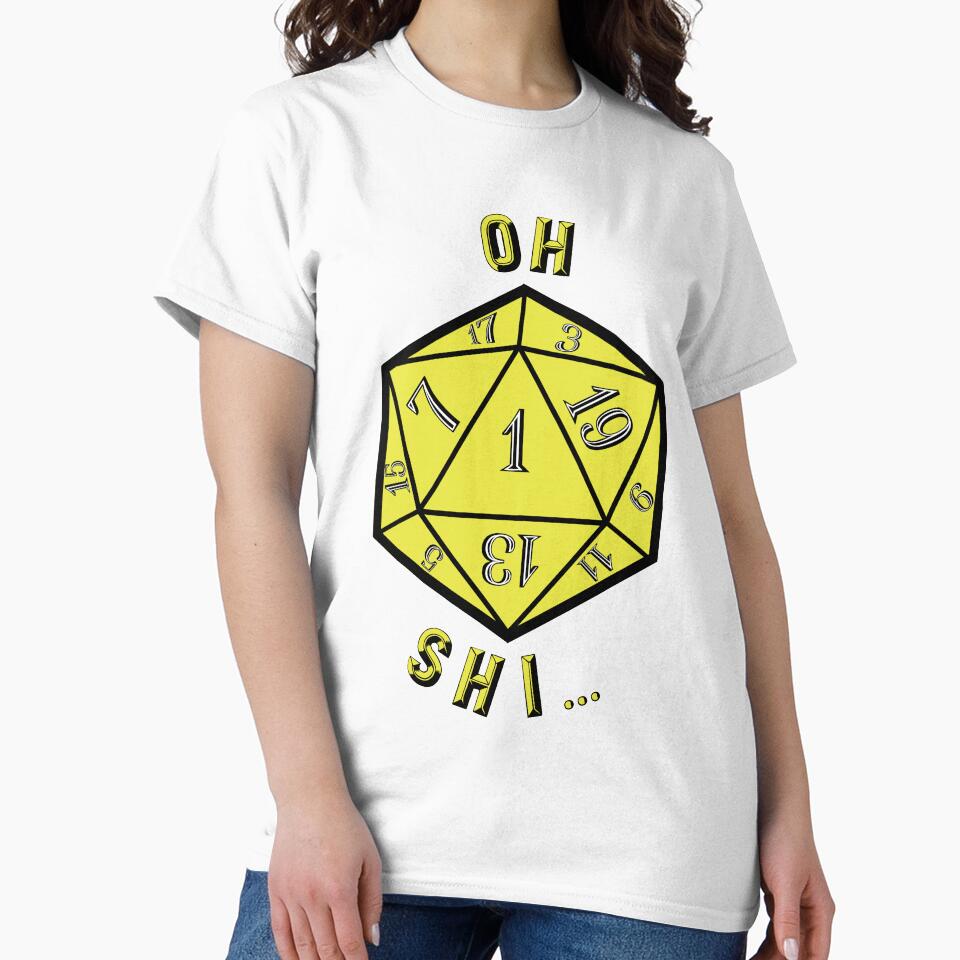 Critical Fail Dungeons and Dragons D20 Dice Yellow by Geek-Shack T-Shirts, Hoodie, Sweatshirt | BlankRebels.com (Image 2)
