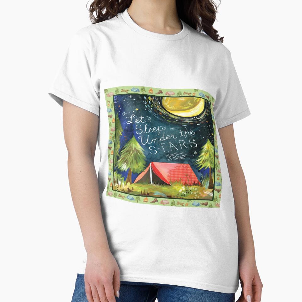 Let's Sleep Under the Star Camping by SweetPea49 T-Shirts, Hoodie, Sweatshirt | BlankRebels.com (Image 2)