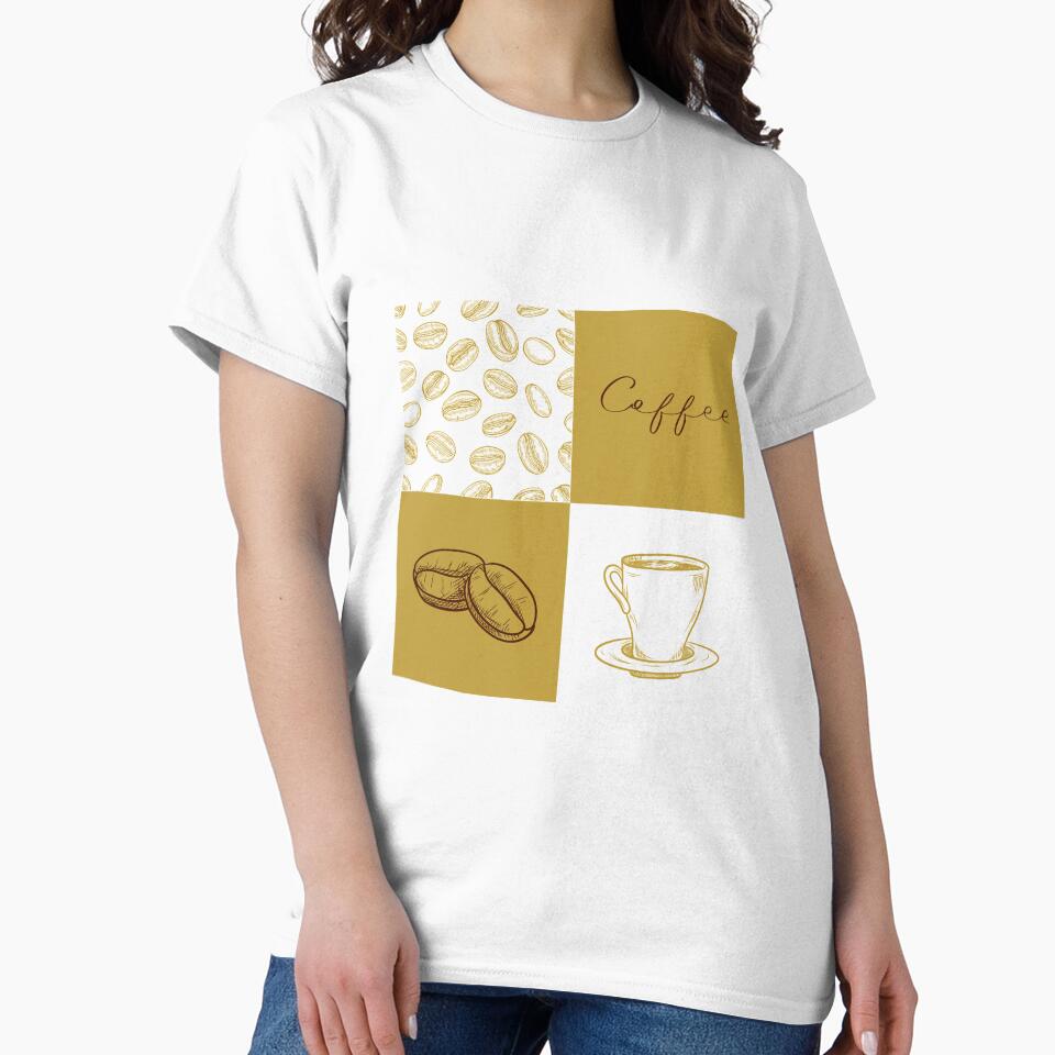 Coffee Grid Pattern by trendingatees