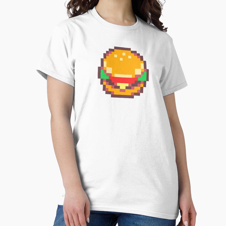 pixel burger by PixelArtiste T-Shirts, Hoodie, Sweatshirt | BlankRebels.com (Image 2)