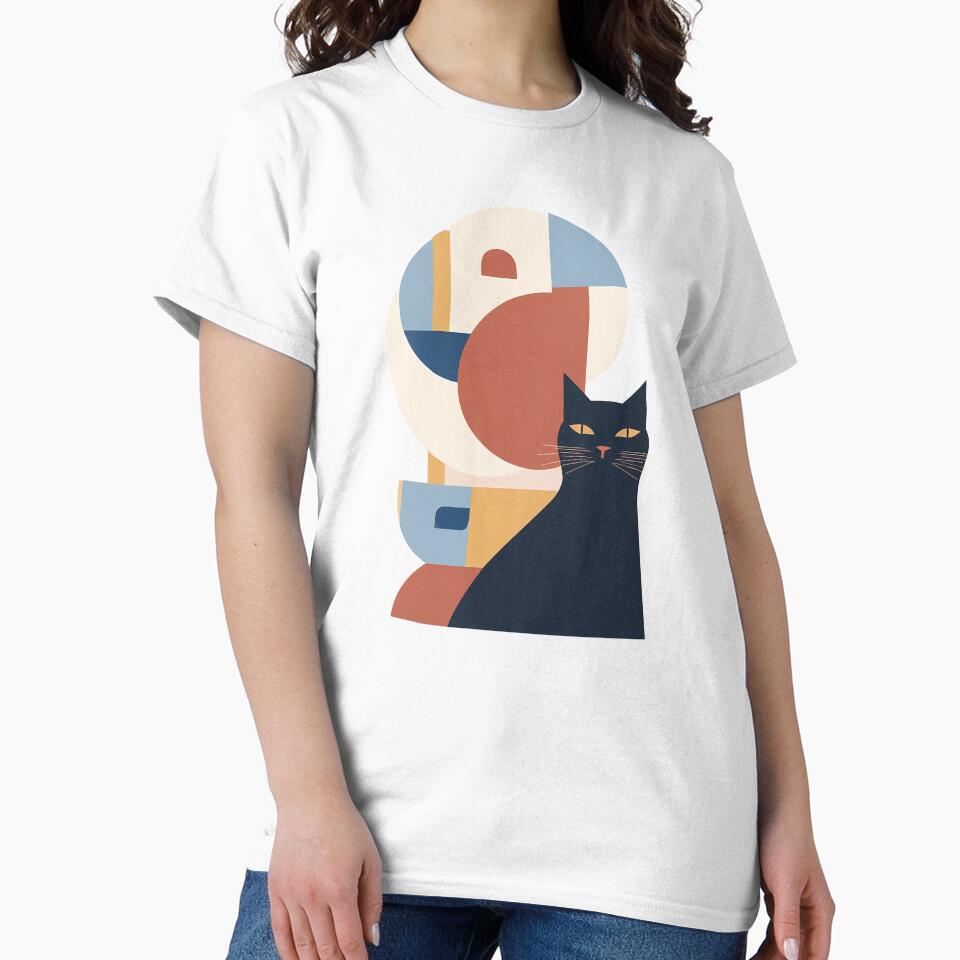 Cat as Minimal Pastel Art by OzzFrequency T-Shirts, Hoodie, Sweatshirt | BlankRebels.com (Image 2)