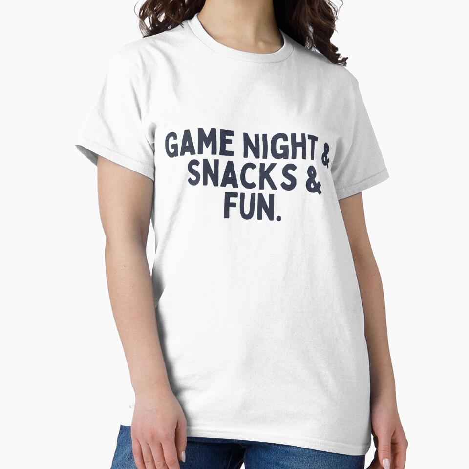 Game night & Snacks & Fun. by inspireartistry ⭐⭐⭐⭐⭐ T-Shirts, Hoodie, Sweatshirt | BlankRebels.com (Image 2)