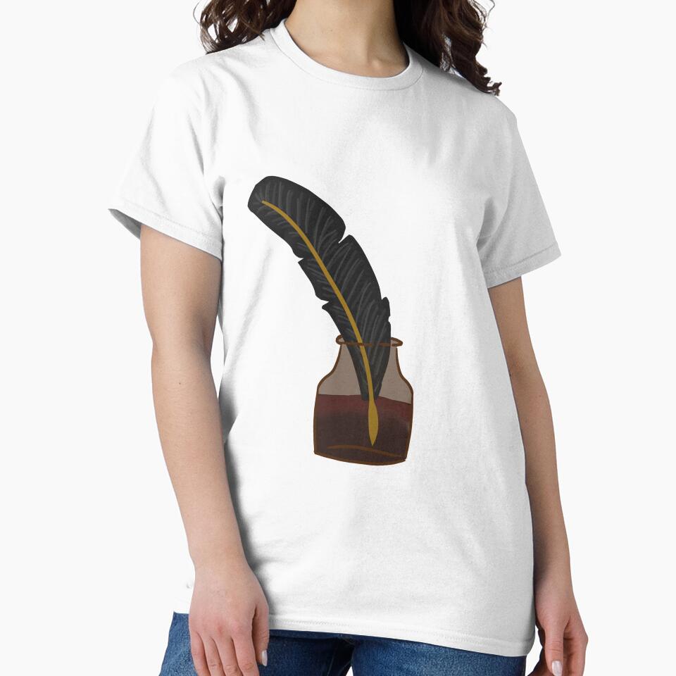 Black Quill Inkwell by emberaide T-Shirts, Hoodie, Sweatshirt | BlankRebels.com (Image 2)