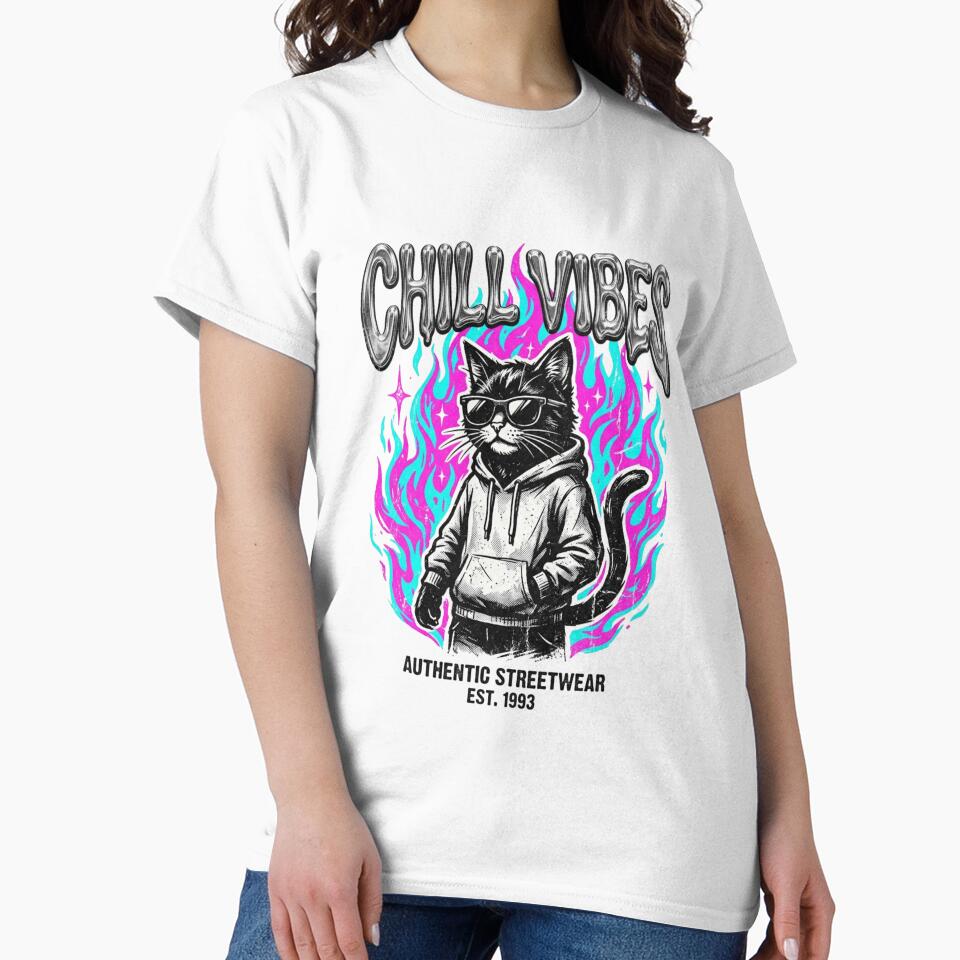 Retro cool Cat 90's by JC Art Creations