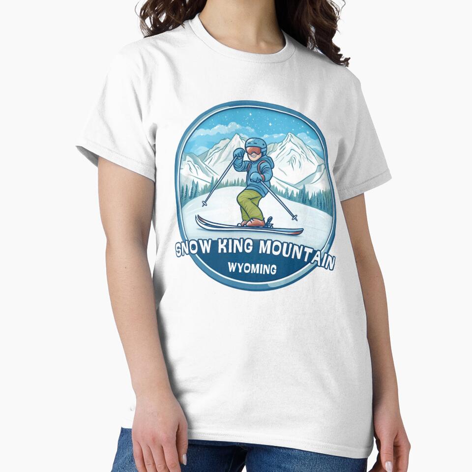 Snow King Mountain - Wyoming by GoodOldVintage T-Shirts, Hoodie, Sweatshirt | BlankRebels.com (Image 2)