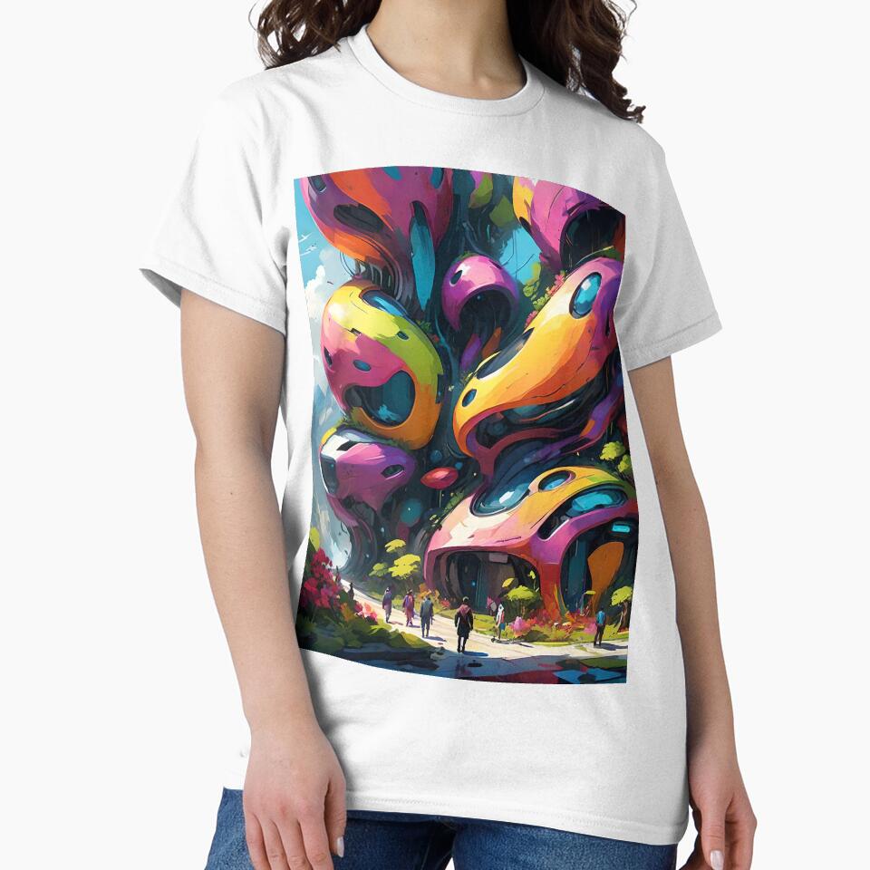 Colorful Abstract City Art by Esterlane T-Shirts, Hoodie, Sweatshirt | BlankRebels.com (Image 2)