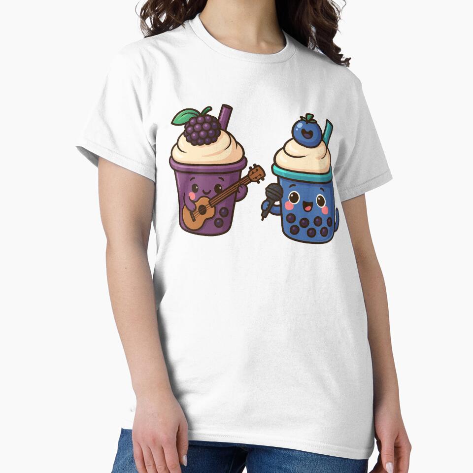 Cute Bubble Tea Band – Singing & Guitar Kawaii Duo by Asbiell T-Shirts, Hoodie, Sweatshirt | BlankRebels.com (Image 2)