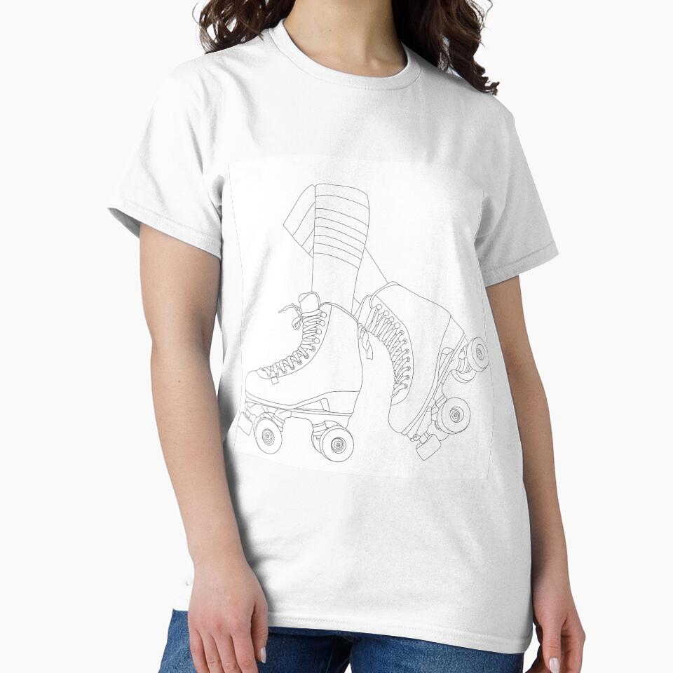 Skates outline by Digital-Cat-Art T-Shirts, Hoodie, Sweatshirt | BlankRebels.com (Image 2)