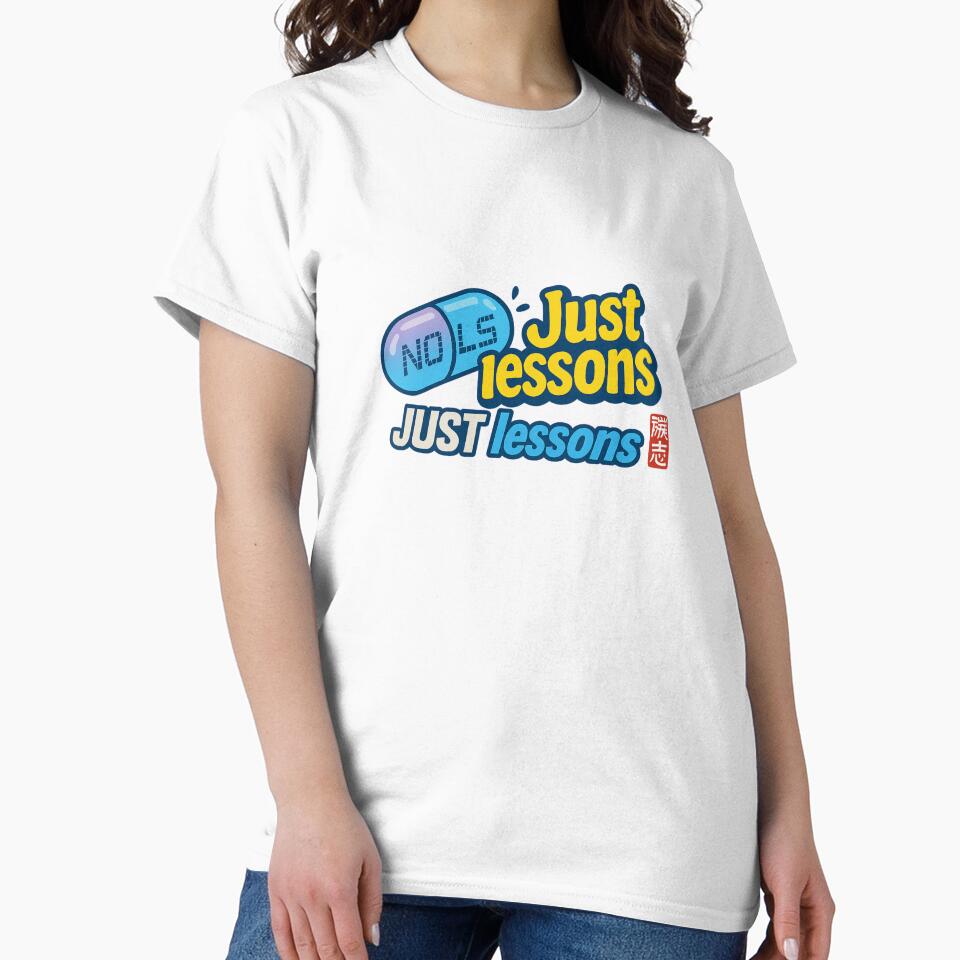 No Ls Just Lessons Shirt – Y2K Capsule Quote , Gen Z Motivational Streetwear, Retro Pop Art Digital Age... (Image 2)