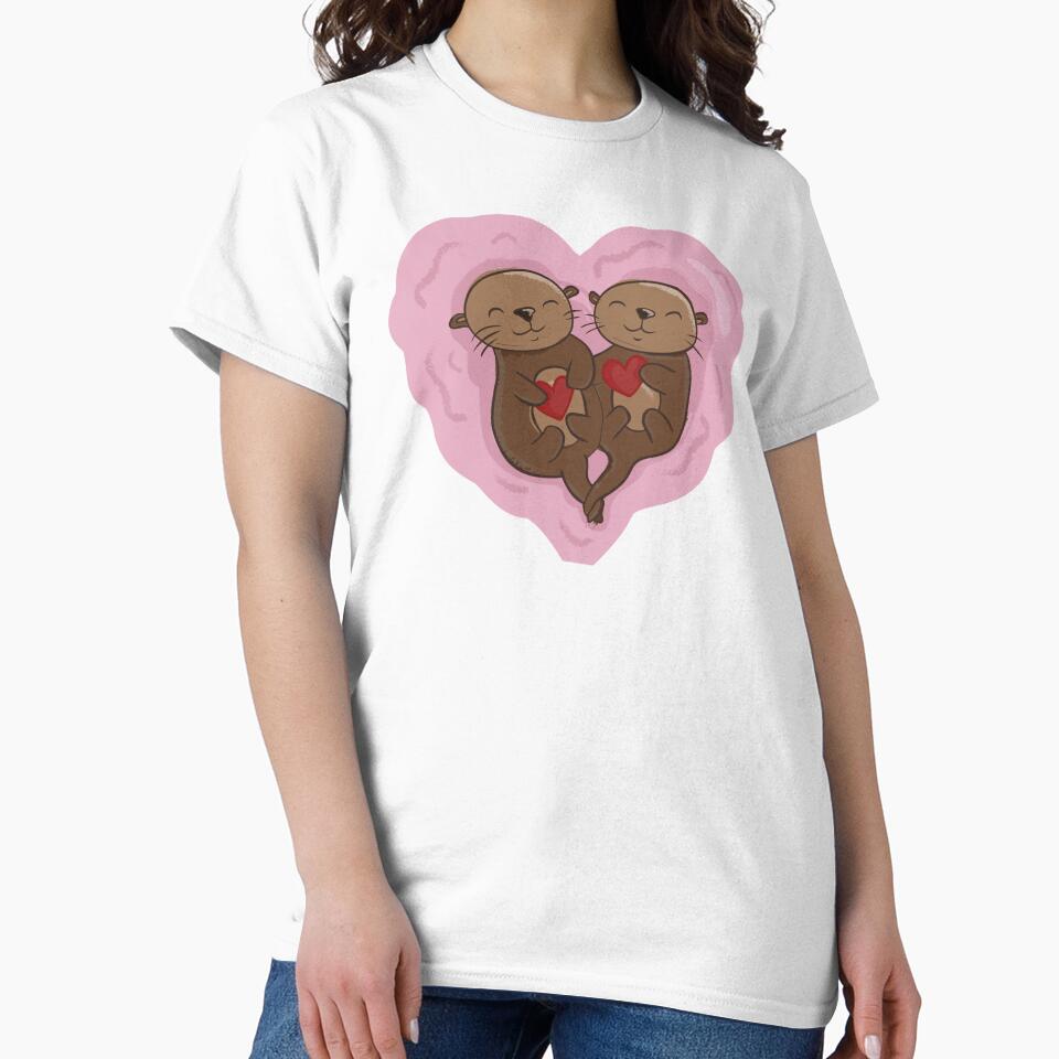 Otter Couple by Krapka T-Shirts, Hoodie, Sweatshirt | BlankRebels.com (Image 2)