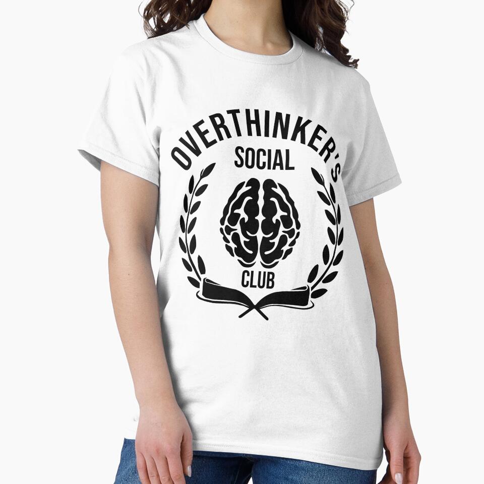Overthinker's Social Club by CosmicTornado T-Shirts, Hoodie, Sweatshirt | BlankRebels.com (Image 2)