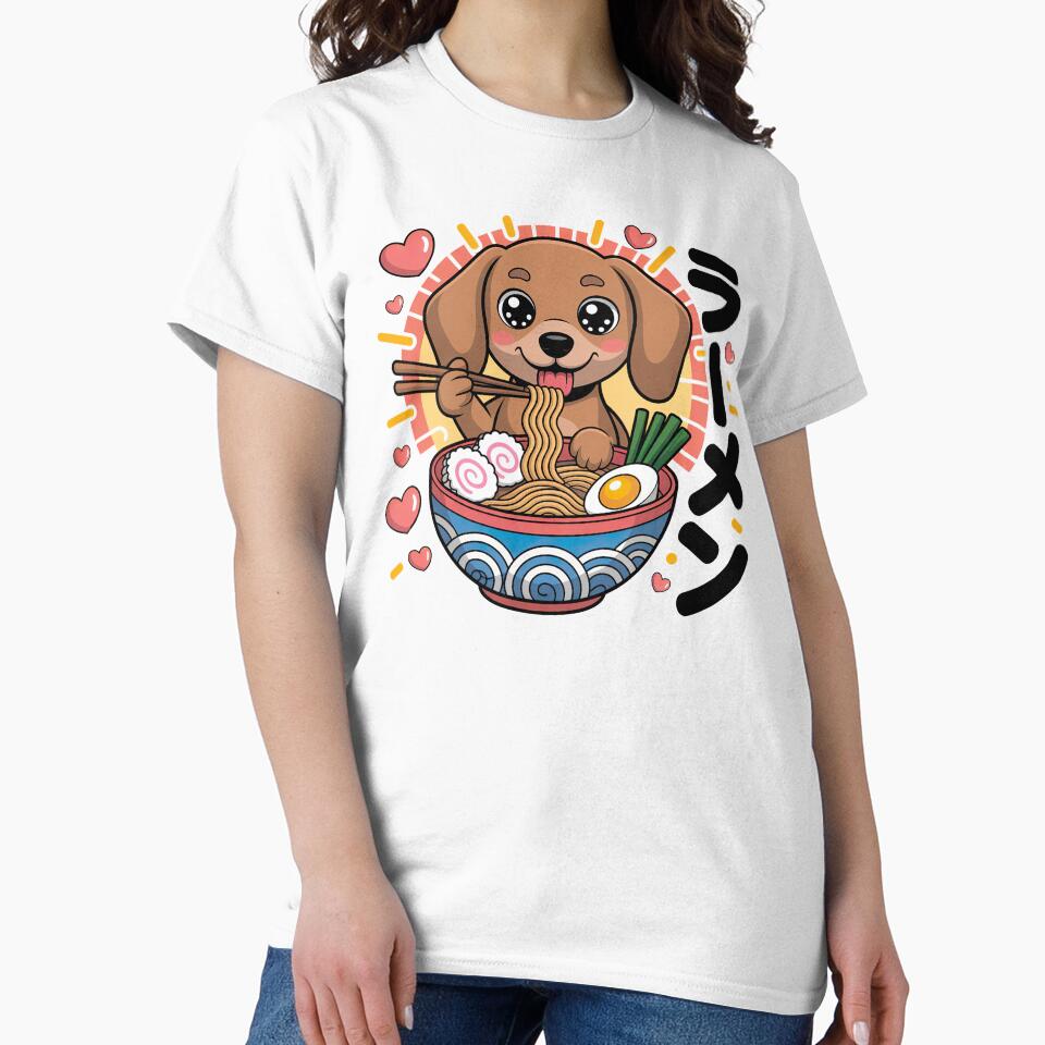 Cute Kawaii Dachshund, Kawaii Dachshund by graphic-genie T-Shirts, Hoodie, Sweatshirt | BlankRebels.com (Image 2)