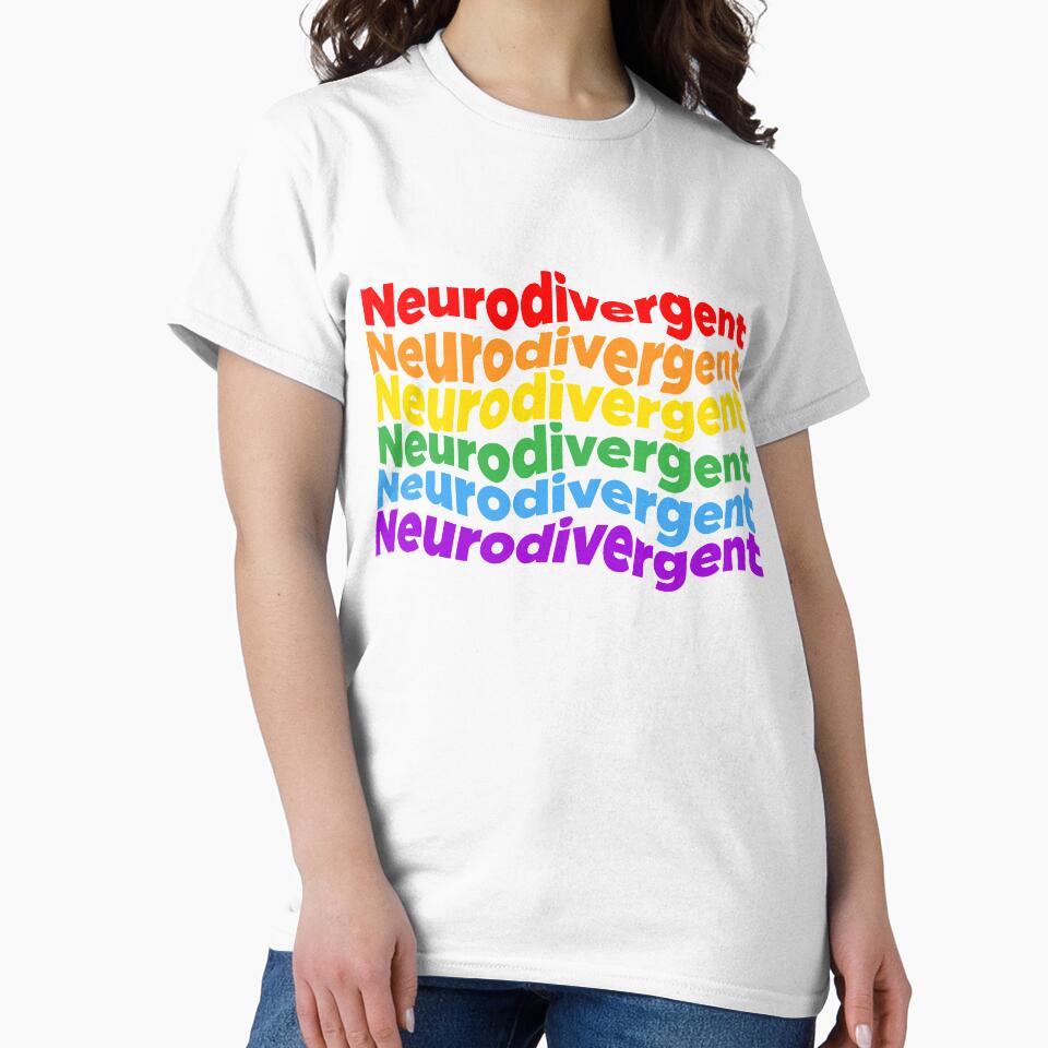 Neurodivergent Rainbow by biznesscasual T-Shirts, Hoodie, Sweatshirt | BlankRebels.com (Image 2)