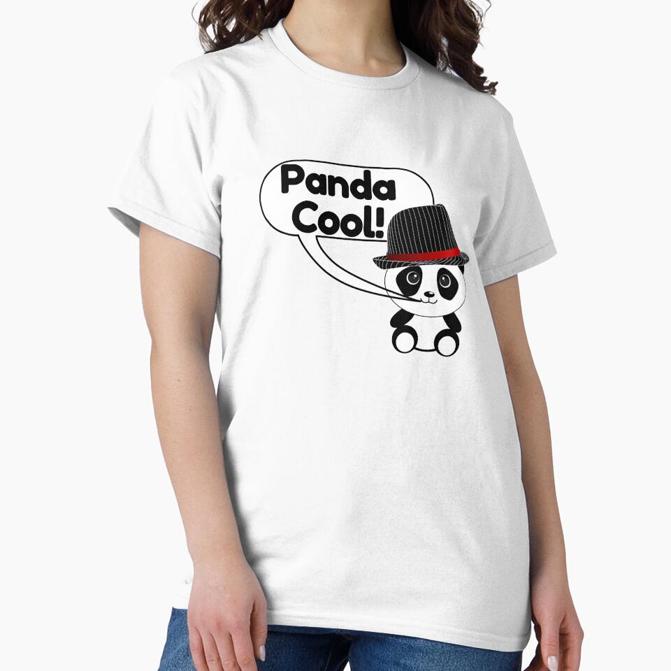 Panda cool t shirt by yoursnotably