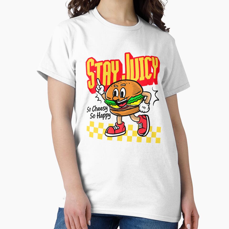Groovy Burger Food Mascot Character T-Shirts, Hoodie, Sweatshirt