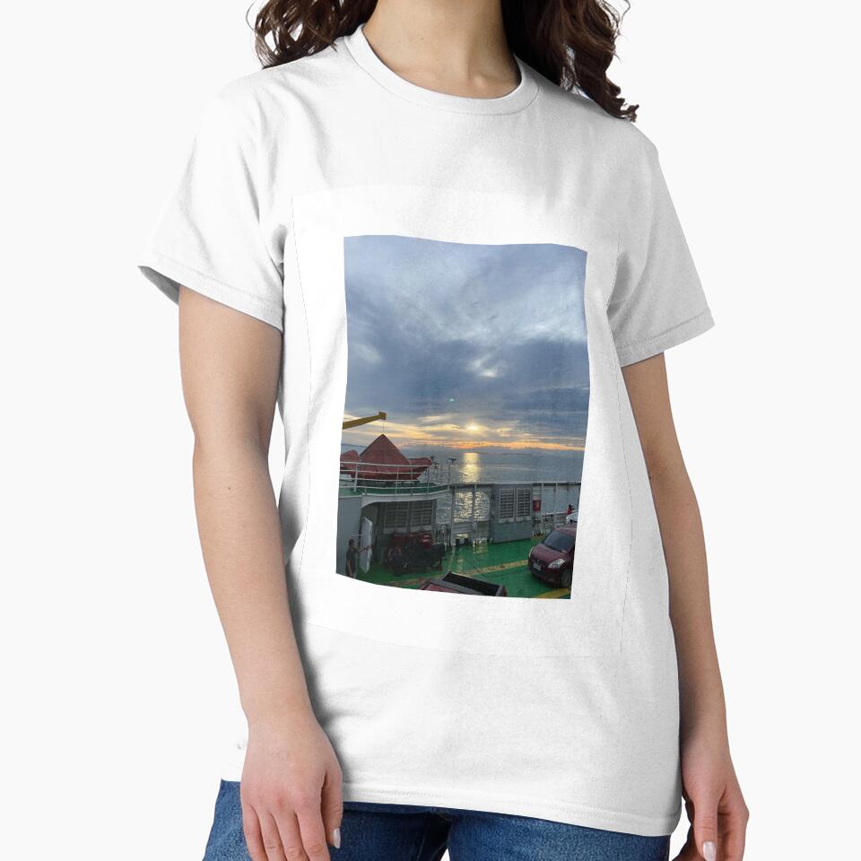 SUNSET OVER THE FERRY 2 by iAmmAja43 T-Shirts, Hoodie, Sweatshirt | BlankRebels.com (Image 2)