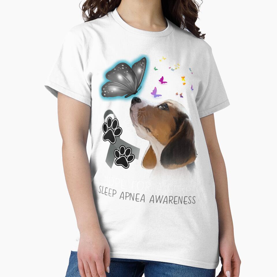 Beagle Hope For A Cure Sleep Apnea Awareness by Grooffos