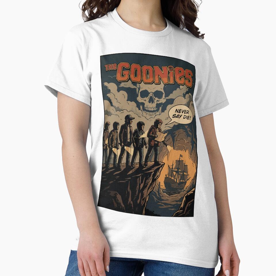 The Goonies Never Say Die Retro Comic Book Cover by tigrootiger