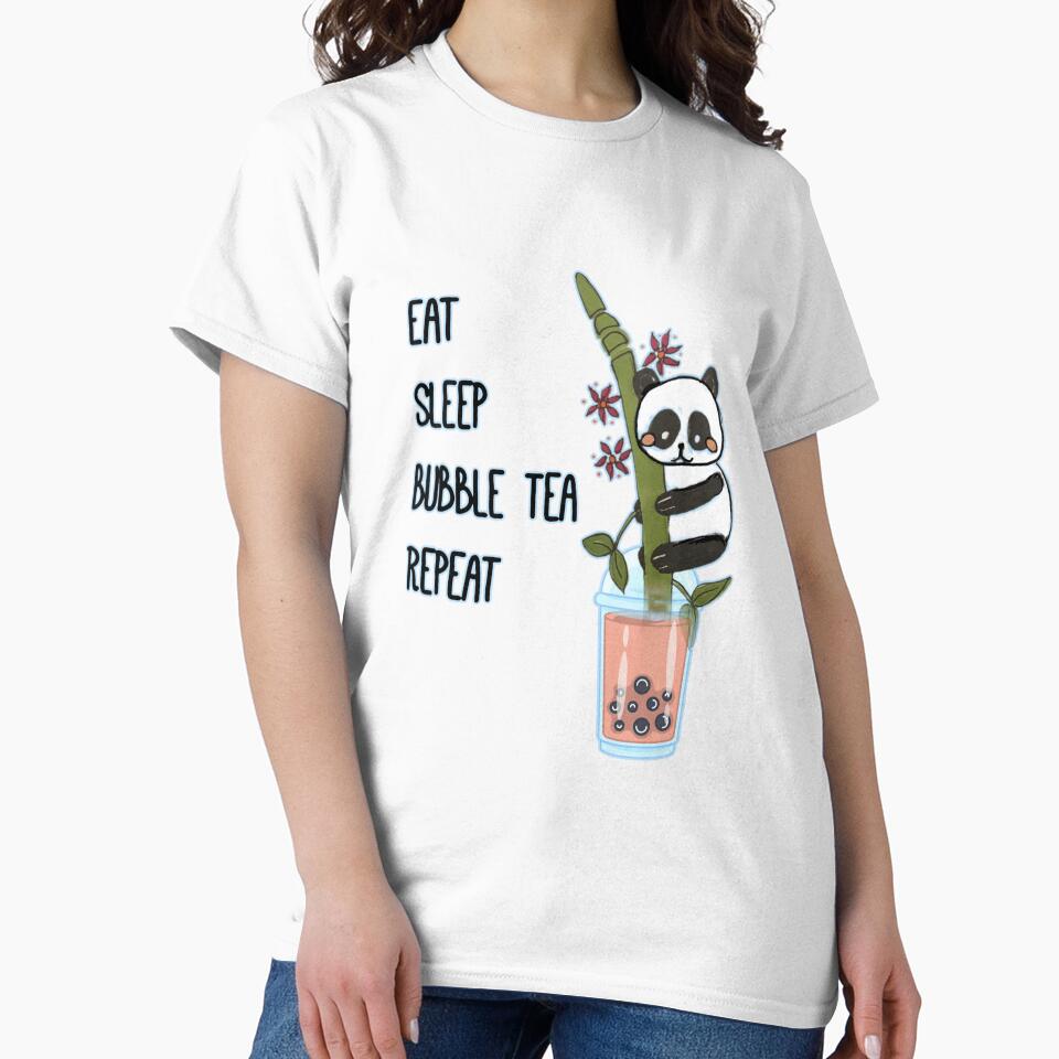 Bubble tea panda - cute panda sticker by NathBros T-Shirts, Hoodie, Sweatshirt | BlankRebels.com (Image 2)