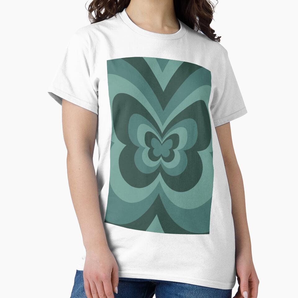 Dark Green Butterfly Aesthetic by LinDraws T-Shirts, Hoodie, Sweatshirt | BlankRebels.com (Image 2)