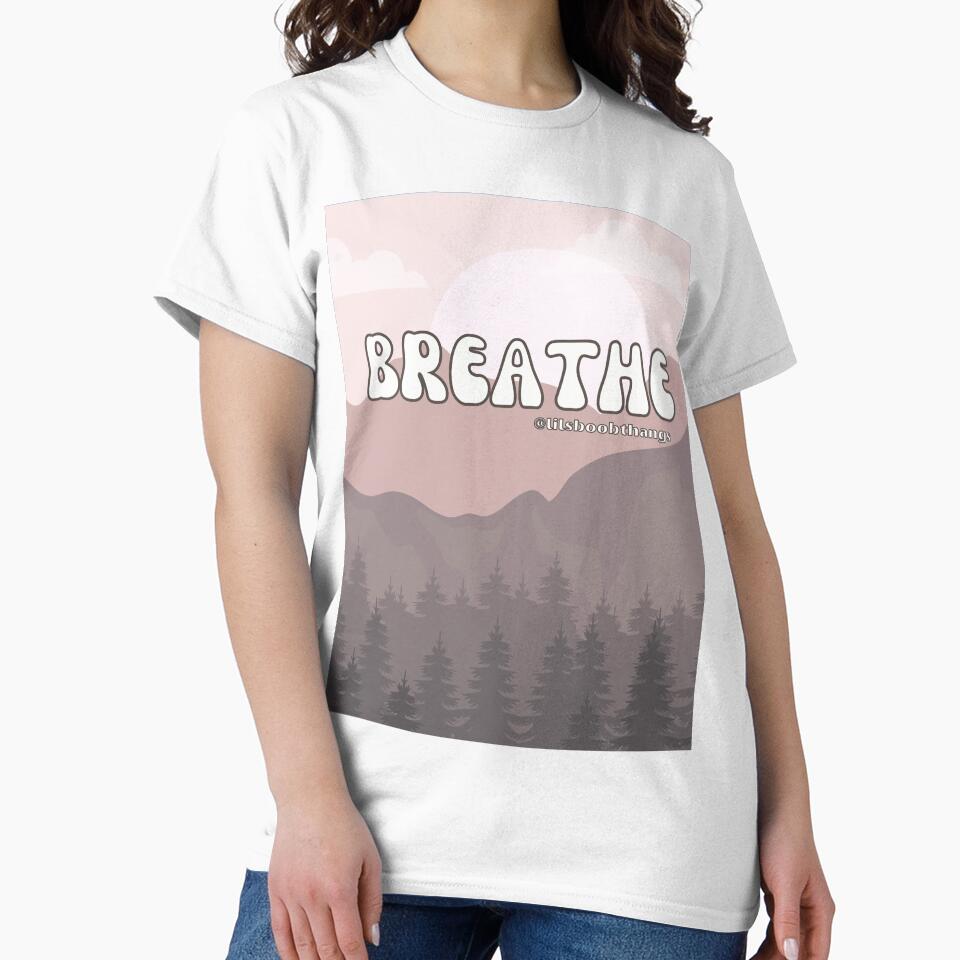 Breathe Mountain Air v2 | @lilsboobthangs by lilsboobthangs T-Shirts, Hoodie, Sweatshirt | BlankRebels.com (Image 2)