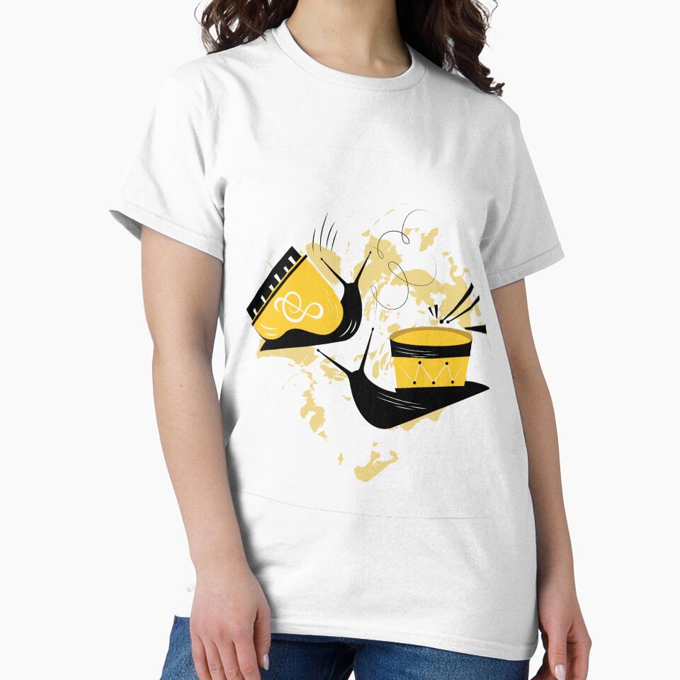 Music Snails, Piano and Drum Snails by Artpeggio T-Shirts, Hoodie, Sweatshirt | BlankRebels.com (Image 2)