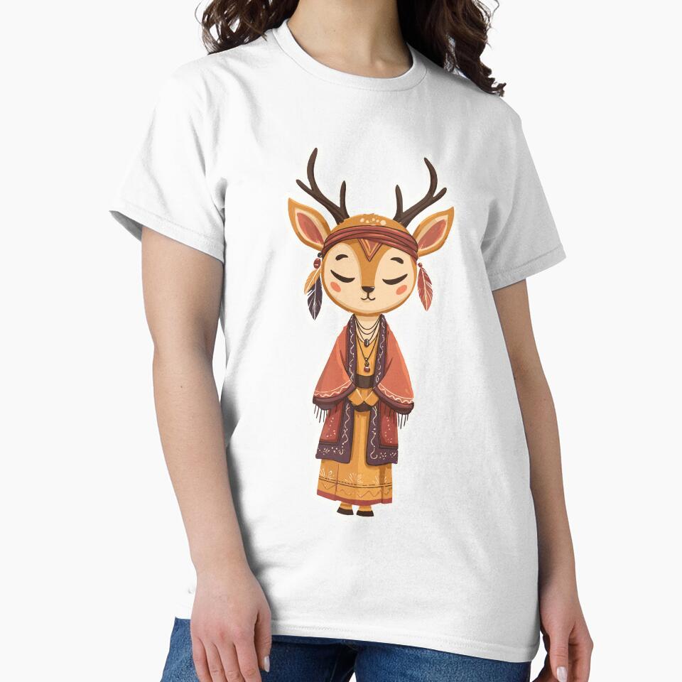 Bohemian Boho Deer Forest by bapupa T-Shirts, Hoodie, Sweatshirt | BlankRebels.com (Image 2)