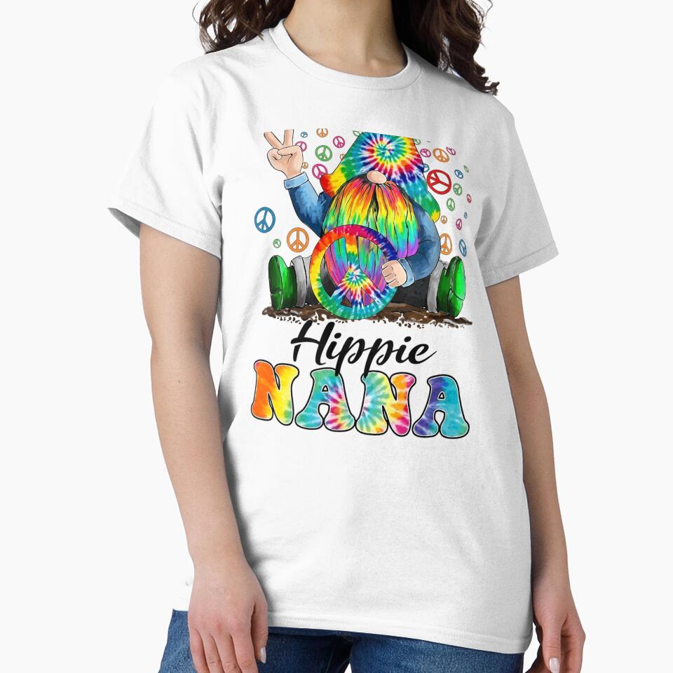 Hippie Nana Gnome Colorful Gnome Mother's Day by LindseyKris T-Shirts, Hoodie, Sweatshirt | BlankRebels.com (Image 2)